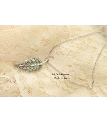 Green Leaf Necklace (3070009)