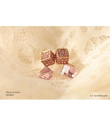 Dice 3DSquare Earrings (2070037)