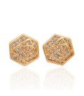 Hexagonal Crystal Earrings (2030054)