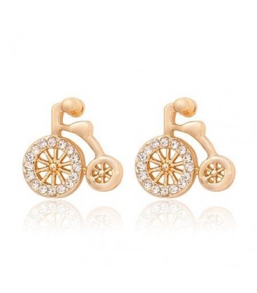 Bicycle Crystal Earrings (2030013)