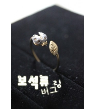 Bug Leaf Gold Ring (5010004)