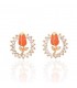 Orange Tulip Earrings (2030029)