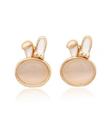 Cute Bunny Earrings Gold (2030034)