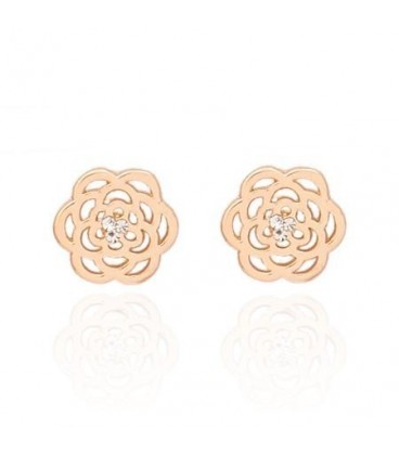 Rose Stud Earrings Gold (2030041)