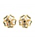 Flower Purple Stones Earrings (2030011)