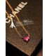 Crystal Chain Heart Necklace (3050055)