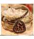 Peach Heart Leopard Bracelet (4050002)