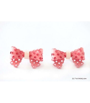 Acrylic Bow Earrings (Choose Color)2060007)