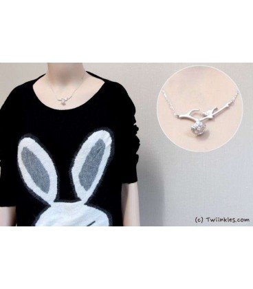Silver Antelope Necklace (3010005)