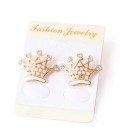 Crown Pearl Earrings (2030014)