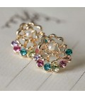 Roses Crystal Earrings (Choose Color)2020029)