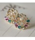 Roses Crystal Earrings (Choose Color)2020029)