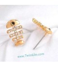 Crystal Fishbone Earrings (2030005)