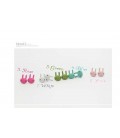 Color Paint Rabbit Earrings (Choose Colors)2050011)