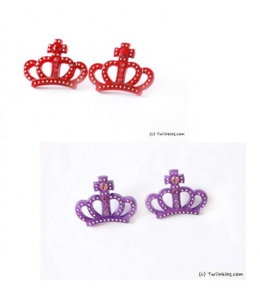 Crown Funky Earrings (Choose Color)2060016)