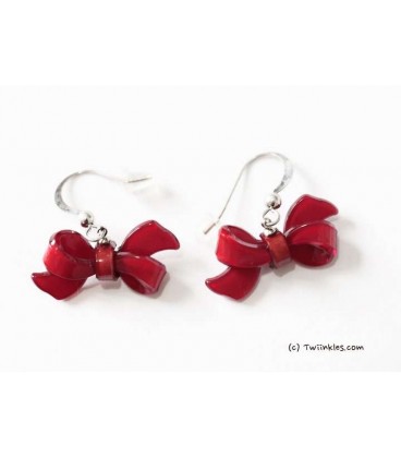 Red Bow Earrings (2060011)