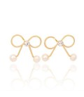 Cherry Clover Gold Earrings (2090009)