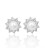 Oval Golden Crystal Earring (2090023)