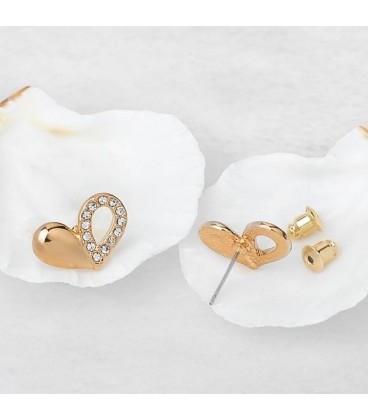 Heart Crystal Stone Earrings (2030056)