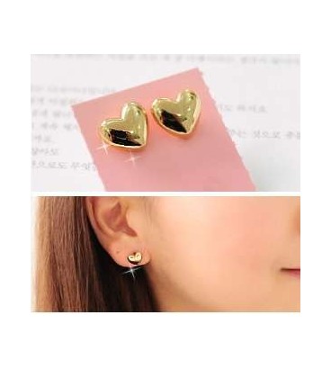 Little Golden Heart Earrings (2050003)