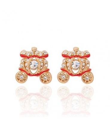 Gold Carriage Earrings (2030030)