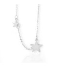 Silver Stars Pendants Necklace (3030009)