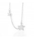 Silver Stars Pendants Necklace (3030009)